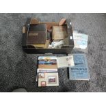 A box containing 17 Cigarette Card Albums and a collection of The Marlboro Art Miniatures Real Photo