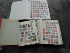 Three albums of Spain, France, Belgium, Ireland, Rest of the World Stamps but no Commonwealth,