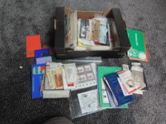 A box of GB & World mainly Mint Stamps including an album of GB, Mini Sheets, World Stamp