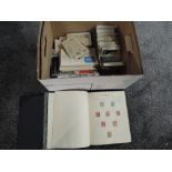 A box of GB used Stamps and a collection of GB Covers, Queen Victoria to Queen Elizabeth II,