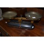 A set of vintage balance scales