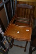 A Victorian childs convertable high/low chair