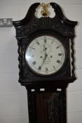 A 19th Century and later long cased clock with some service history and later renovations, named for