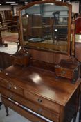 An early 20th Century mahogany dressing table