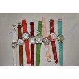 Eight watches all with sparkly accents