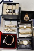 An assortment of watches, including Sekonda, Limit, Oasis and more.
