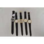 Five mens watches including Avia and Swiss.