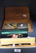 A small selection of jewellery and watches including cigarette case, Certina, Rotery and Lancet