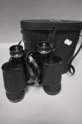 A set of modern Pathescope 16x50 binoculars with fitted case