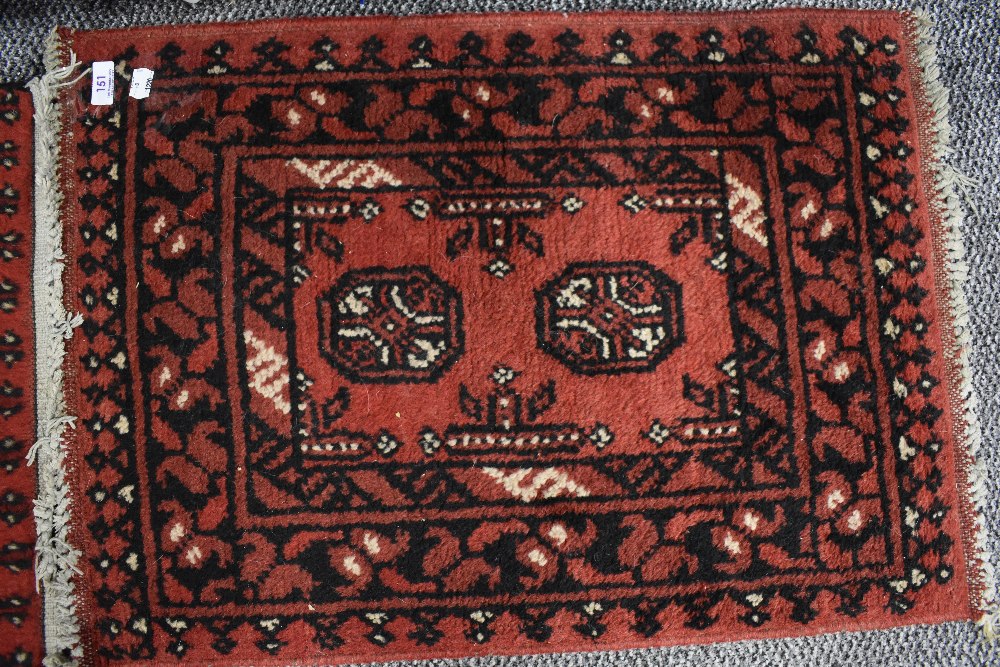 An antique hand woven Turkish style prayer rug or mat
