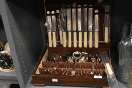 An early 20th century Firths canteen of cutlery