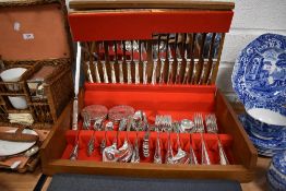 An Arthur Price canteen of cutlery with a matching Friar carver set