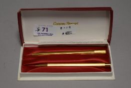 A modern Conway Stuart Princess ball point pen and propelling pencil set in case
