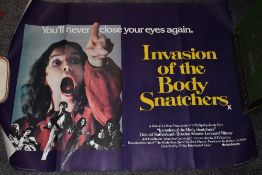 A vintage movie cinema quad poster for Invasion of the Body Snatchers