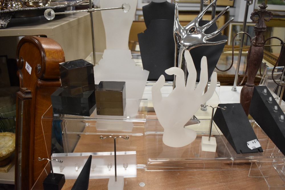 A selection of modern Shop counter and jewellery display stands - Image 2 of 2