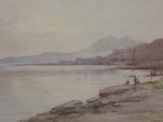 Edward Arden, (Tucker), (1830-1909), a watercolour, Arran from Millport, signed and attributed