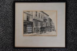 Alfred Wainwright, (1907-1991), a pen and ink sketch, The Kings Arms Hotel Kendal, signed and