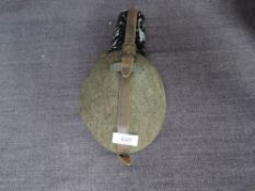 A German WW2 Wehrmacht Water Bottle with all fittings including tin cup, strap and felt covering