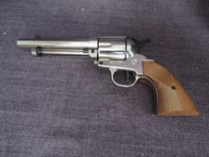 An Italian reproduction metal with wood grip ME Ranger cal 380 Western Revolver, boxed