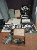 A collection of Ephemera relating to a rebuilt Lancaster Bomber including Scrap album containing a