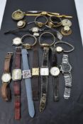 A selection of wrist watches of various forms and ages