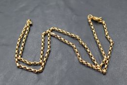 A 9ct gold belcher chain, approx 20' & 5.9g