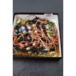 A selection of vintage beads of various forms