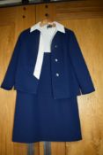 A late 1960s holiday representative uniform for 'Clarksons' having Alison Jane label.