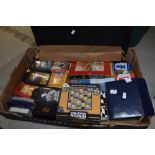 A selection of various card games, travel games and Top Trumps