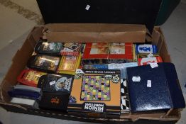 A selection of various card games, travel games and Top Trumps