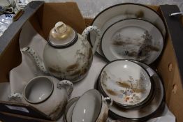 A 20th century Chinese egg shell part tea service
