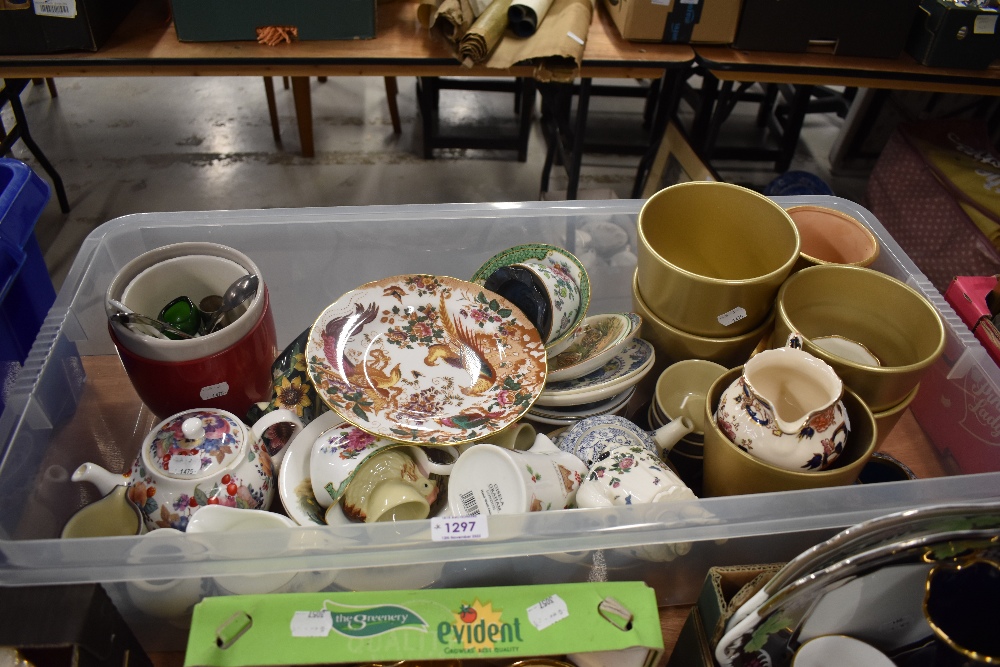 An assortment of vintage and modern ceramics, amongst this lot are plant pots, jugs, egg cups,