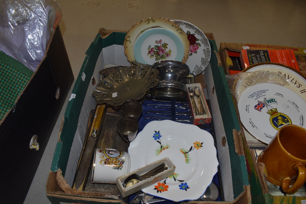 A selection of cutlery and table wares