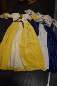 A selection of vintage ladies costumes including Tudor etc