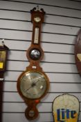 A Fine early Victorian banjo form barometer by John Pedrone of Carlisle in mahogany case with