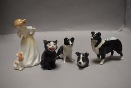 A selection of studies including Royal Doulton Sit and Lucky