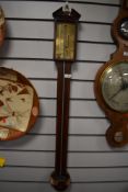 An early Victorian stick barometer or weather station by G.B Belino of Liverpool