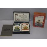 Two packs of vintage playing cards including Orient Line to Australia and Det Bergenske