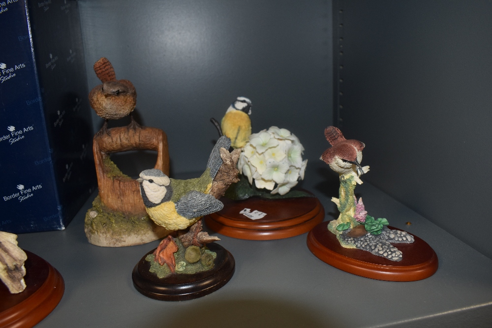 A selection of Border Fine Arts and similar figurines including Blue Tit and Hydrangea, and - Image 3 of 4