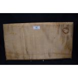 A Bob Hunter Wrenman of Yorkshire early example Beech wood chopping board having incised logo to top