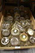 A selection of vintage kitchen Kilner jars