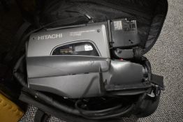 A vintage Hitachi 2700E VSH cassette video camera