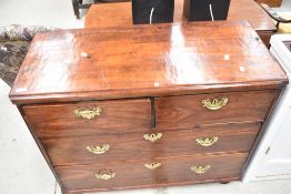 A 19th Century stained frame chest of two over two drawers
