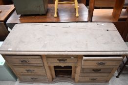 A 19th Century stripped sideboard base