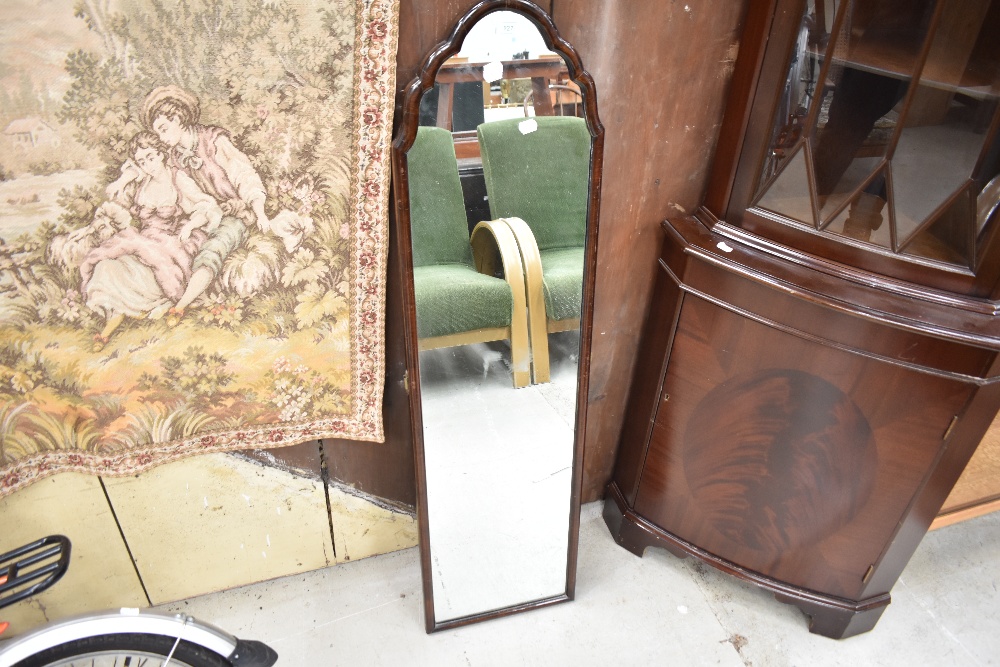 An early 20thh Century mahogany framed full length wall mirror