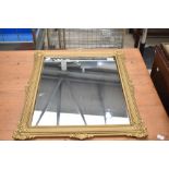 A vintage gilt frame wall mirror