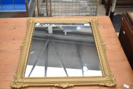 A vintage gilt frame wall mirror