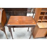 An early 20th Century mahogany side table