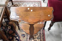 A modern low side table with carved top