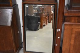 A 19th Century mirror, previously been large duchess or similar dressing table mirror, having lion